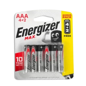 Energizer Alkaline Max Power Aaa, 4+2 Free