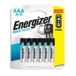Energizer Max Plus Battery AAA 4+2