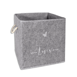 Grey Felt Style Closet Storage Box