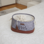 Grey-Leather-Storage-Basket-with-Drawstring-Cover2