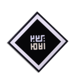 Kufic Rhombus Black Art Board