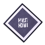 Kufic Rhombus Navy Blue Art Board