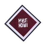 Kufic Rhombus Red Art Board