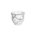 La Table Fine 12Pcs Silver Marble Set of Coffee Cups