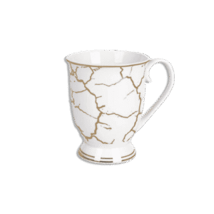 La Table Fine 6Pcs Golden Marble Set of Mugs