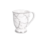 La Table Fine 6Pcs Silver Marble Set of Mugs