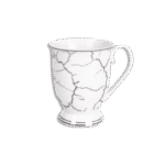 La Table Fine 6Pcs Silver Marble Set of Mugs