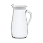 Lav 1800ml Glass Jug with White Lid