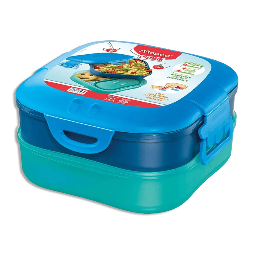 Maped-Blue-3-in-1-Lunch-Box