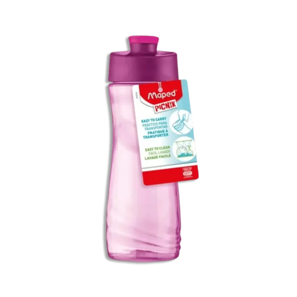 Maped Pink 500ml Plastic Water Bottle