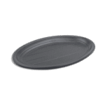 Melamine 9inches Oval Black Plate