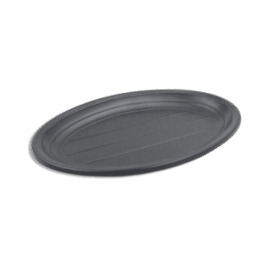 Melamine 9inches Oval Black Plate