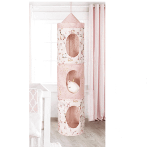 Pink Baby Bed Storage Bag 3 Pockets1