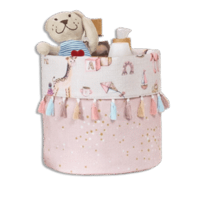 Pink Baby Round Basket