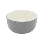 Porcelain Patterned 550ml Grey Soup Bowl