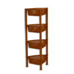 Sigma Bronze Corner 4 Shelf Tier Storage Organizer