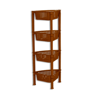Sigma Bronze Corner 4 Shelf Tier Storage Organizer