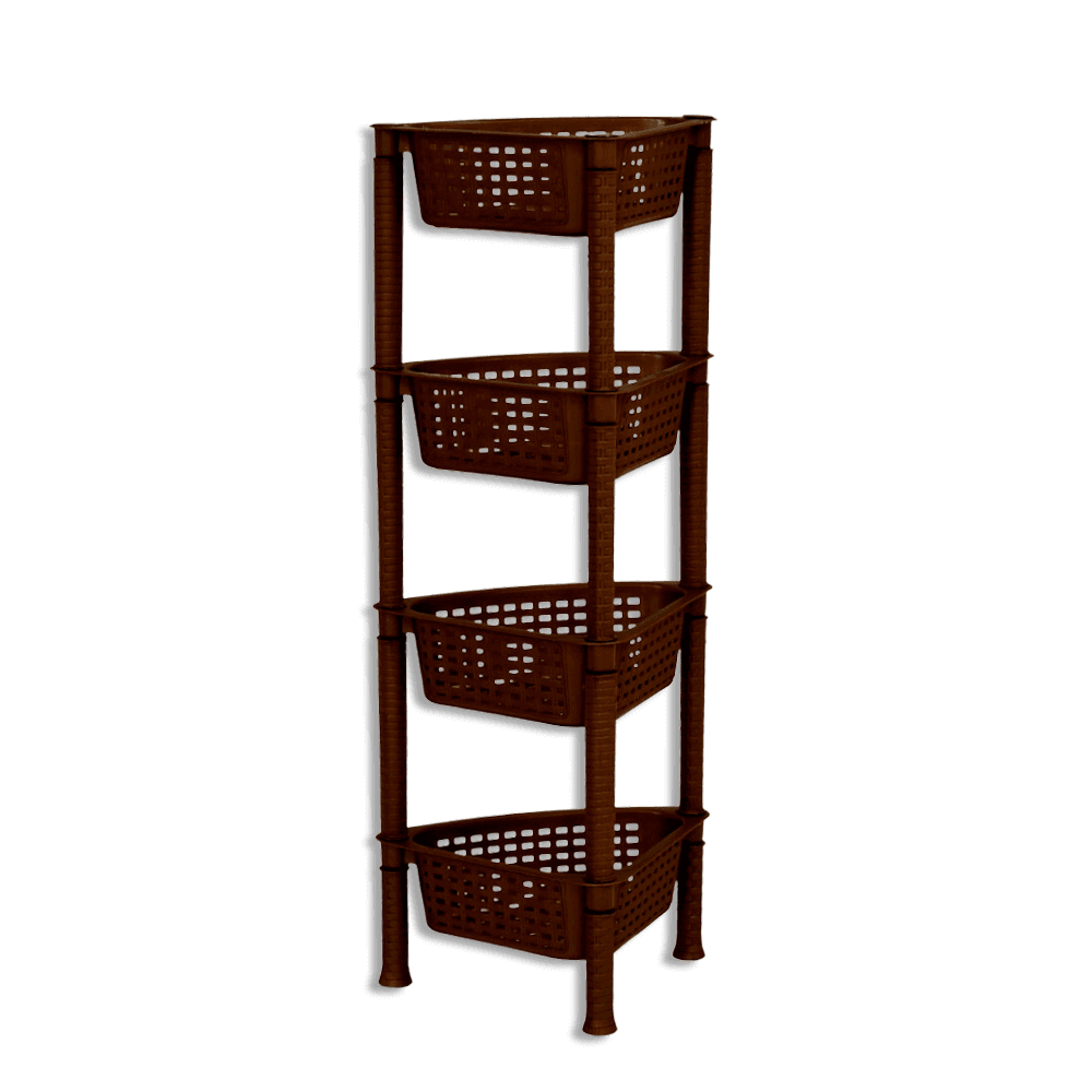 Sigma-Brown-Corner-4-Shelf-Tier-Storage-Organizer