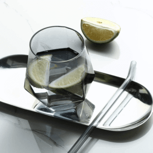 Transparen Black Diamond Glass Cup1