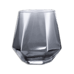 Transparent 6Pcs Set of Black Hexagonal Glass Cup