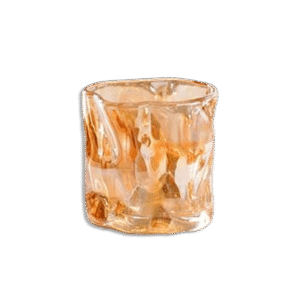 Transparent 6Pcs Set of Golden Designed Glass Cup