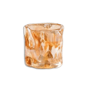 Transparent 6Pcs Set of Golden Designed Glass Cup