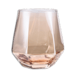 Transparent 6Pcs Set of Golden Hexagonal Glass Cup