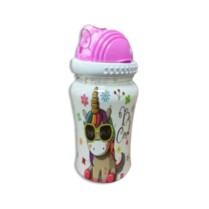 Unicorn Water Bottle With Lid & Straw for Kids1