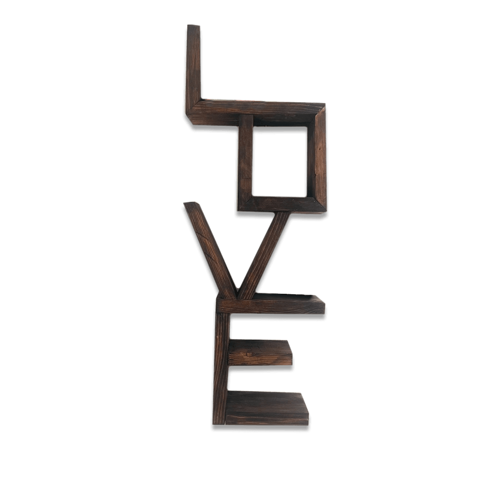 Wooden-96cmx25cm-Dark-Brown-Love-Stand