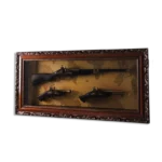 Wooden Gun & Pistol Decor Wall Frame