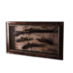 Wooden Guns Decor Wall Frame