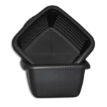 3M Plast Black Squared Strainer with Bowl