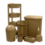 3M Plast Bronze Bubble 7pcs Bathroom Set