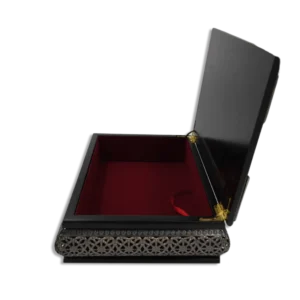 Black Metal Quran 26x20x8cm Storage Box2