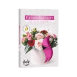 Flower Bouquet 6Pcs Round Scented Candles