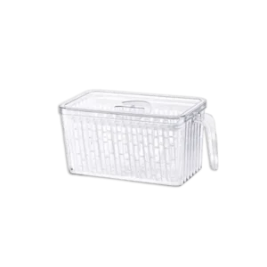 Fridge White Organizer Container with Handle