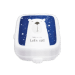 Gondol Bear Design Lunch Box with Spoon & Fork