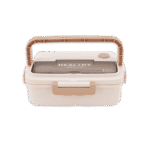 Healthy 1500ml Beige 3 Compartment Lunch Box