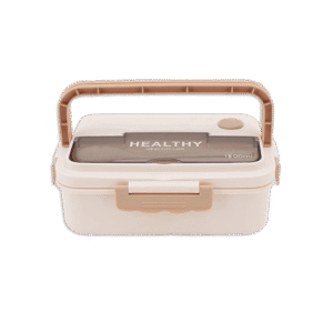 Healthy 1500ml Beige 3 Compartment Lunch Box