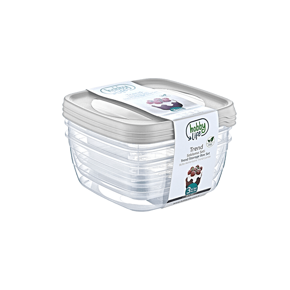 Hobby-Lfe-3x1.5L-Grey-Square-Trend-Storage-Container
