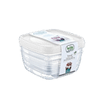 Hobby Lfe 3x1.5L White Square Trend Storage Container