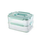 Hobby Life 2x1.8L Green Sealed Double Layer Sealed Storage Box