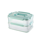Hobby Life 2x1.8L Green Sealed Double Layer Sealed Storage Box