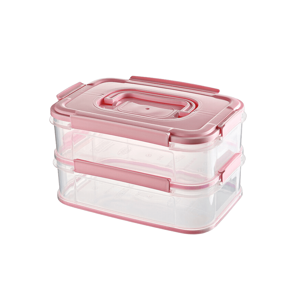 Hobby-Life-2x1.8L-Pink-Sealed-Double-Layer-Sealed-Storage-Container