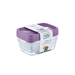 Hobby Life 3x0.3L Purple Rectangular Trend Storage Container