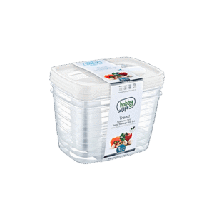 Hobby Life 3x2.2L White Set of 3 Deep Trend Storage Containers