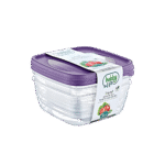 Hobby Life 3x2.5L Purple Square Trend Storage Box