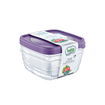 Hobby Life 3x2.5L Purple Square Trend Storage Box