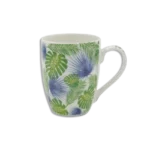 Porcelain 380ml Leaf Design Mug