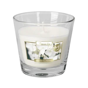 Premium Line White Flowers Aura Scented Candle